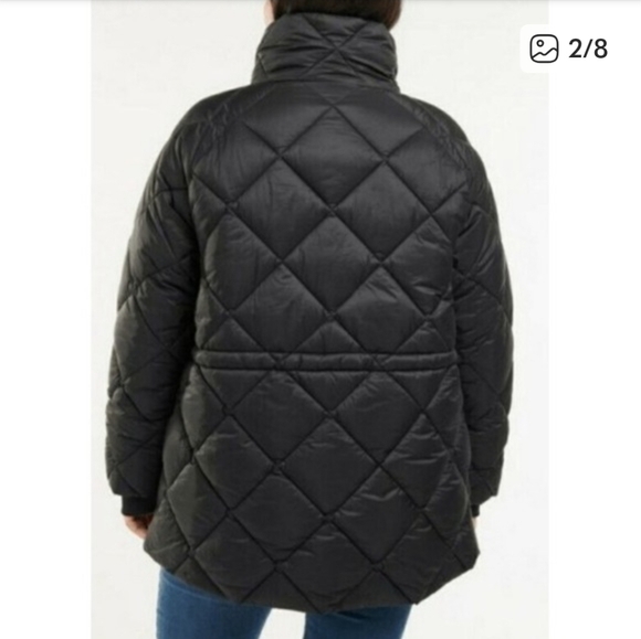 Barbour Hoxa Plus Quilted  Women's Black Puffer Jacket - Picture 2 of 12